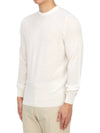 Men's Crew Neck Wool Knit Top Ivory - DRUMOHR - BALAAN 3