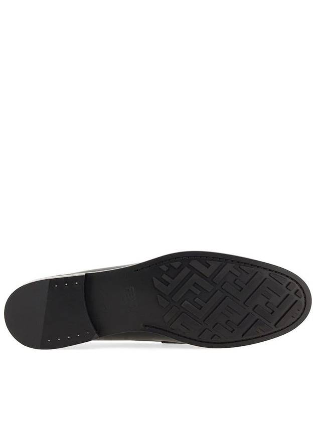 FF Square Leather Loafers Black - FENDI - BALAAN 7