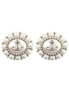 AMAYA earrings small platinum cream rose 6201035H 02P103 P103 - VIVIENNE WESTWOOD - BALAAN 1