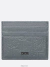 Card Wallet Deep Gray Dior Gravity Leather - DIOR - BALAAN 1