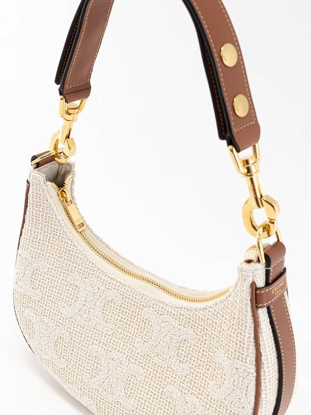 Triomphe Crochet Medium Ava Shoulder Bag Natural Tan - CELINE - BALAAN 3