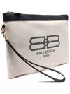 Flat Jumbo Clutch Bag Ivory - BALENCIAGA - BALAAN 4