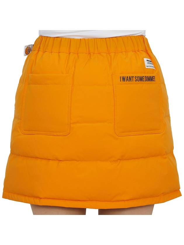 Women's Padded H-Line Skirt Orange - HORN GARMENT - BALAAN 8