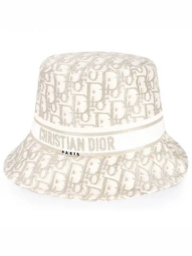 D-Bobby Oblique Small Brim Bucket Hat White - DIOR - BALAAN 2