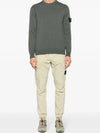 Stretch Cotton Tela Paracadute Cargo Straight Pants Pistachio - STONE ISLAND - BALAAN 4