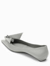 23FW Women's Flower Ballerina Flat Shoes 1F291NA015055 Gray BPG - PRADA - BALAAN 4