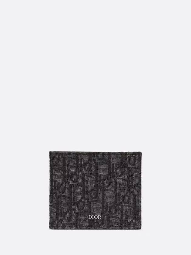 Wallet Black  Oblique Jacquard - DIOR - BALAAN 2