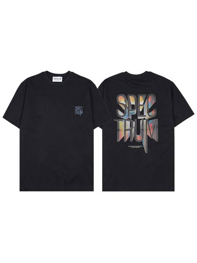 Spectrum Graphic Short Sleeve T-Shirt Black - SOLID HOMME - BALAAN 2