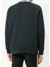 Embroidered Logo Casual Sweatshirt Navy Blue - BURBERRY - BALAAN.