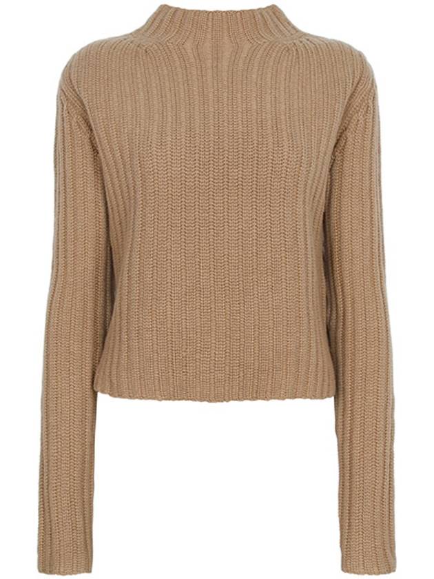 Camel Alloa Wool Cashmere Knit ALOA 003 00347 - MAX MARA - BALAAN 1