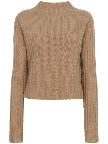 Camel Alloa Wool Cashmere Knit ALOA 003 00347 - MAX MARA - BALAAN 1