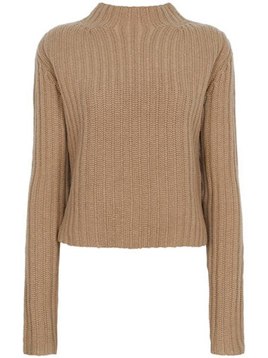 Camel Alloa Wool Cashmere Knit ALOA 003 00347 - MAX MARA - BALAAN 1