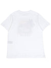 Zewel Print Cotton Short Sleeve T-Shirt White - ISABEL MARANT - BALAAN 3