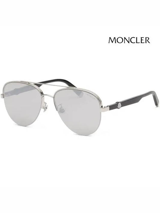 Eyewear Aviator Logo Sunglasses Silver - MONCLER - BALAAN 2