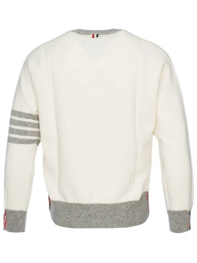 Wool 4 Bar Pullover Knit Top Beige - THOM BROWNE - BALAAN 3