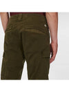Men's Stretch Satin Cargo Straight Pants Khaki - CP COMPANY - BALAAN.