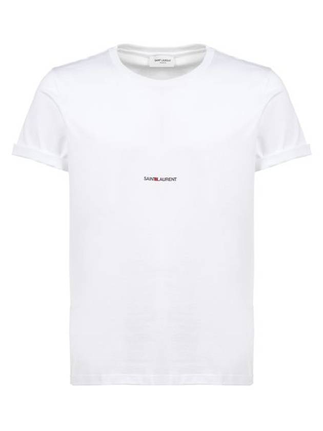 SAINT LAURENT T-SHIRT COL ROND JERSEY IMPRIM - SAINT LAURENT - BALAAN 1