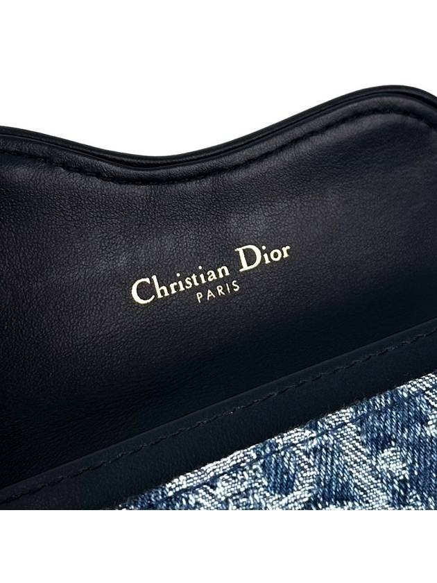 Dior Oblique Jacquard Saddle Accordion Card Holder Wallet Denim Blue - DIOR - BALAAN 8