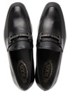 Double T Leather Loafers Black - TOD'S - BALAAN 3