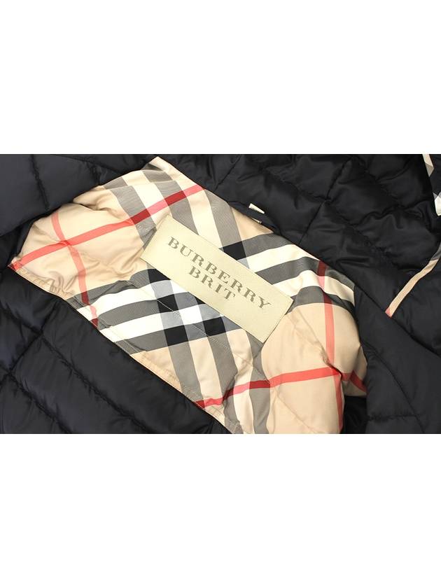 Brit Women s Hooded Long Padded Jumper Black Size - BURBERRY - BALAAN 4