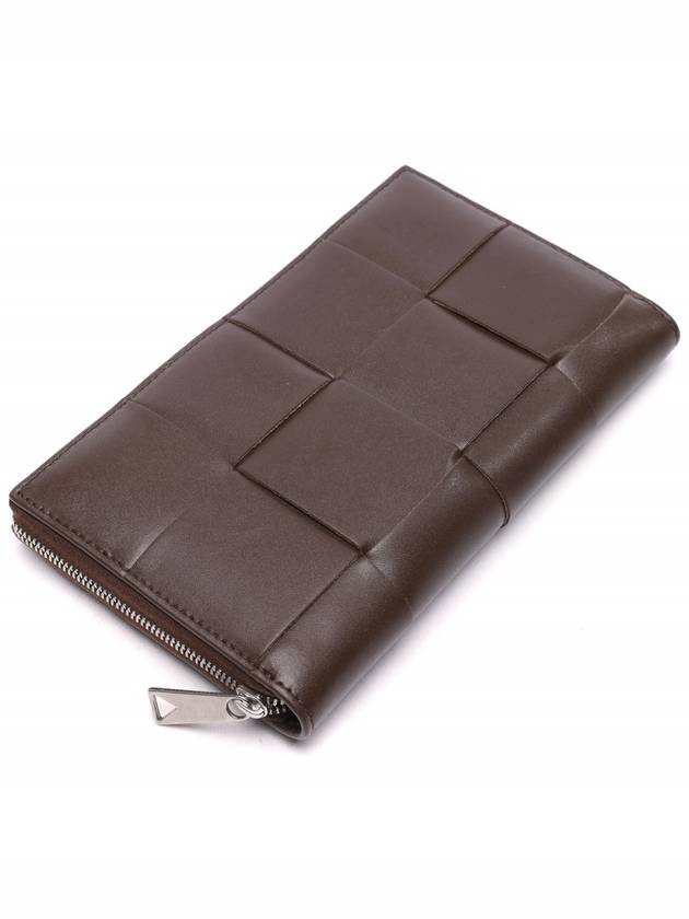 Cassette Zipper Around Long Wallet Brown - BOTTEGA VENETA - BALAAN 6