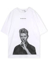 Bowie Silence Print Short Sleeve T-Shirt White - IH NOM UH NIT - BALAAN 1