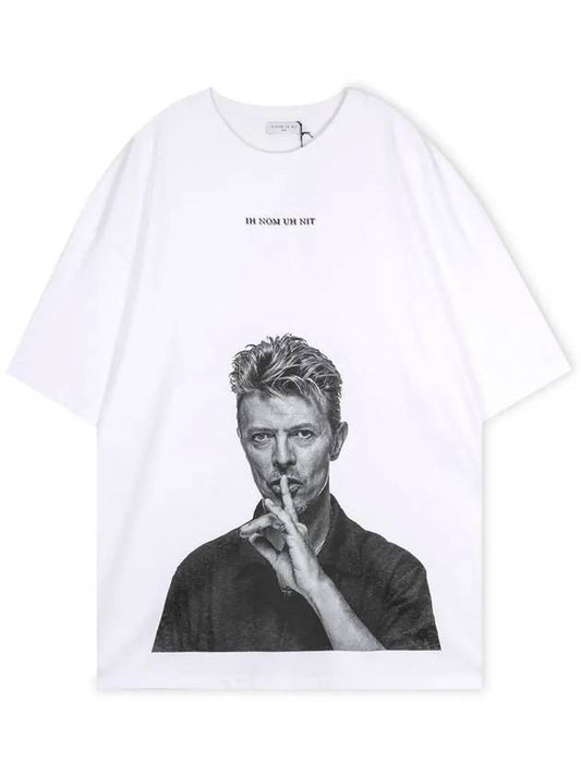Bowie print short sleeve t-shirt white - IH NOM UH NIT - BALAAN 1