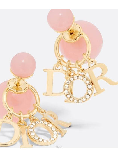 Dior Tribales Earrings Gold Finish Metal Orange - DIOR - BALAAN 2