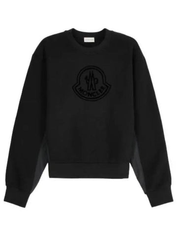 Logo Sweatshirt Black - MONCLER - BALAAN 1