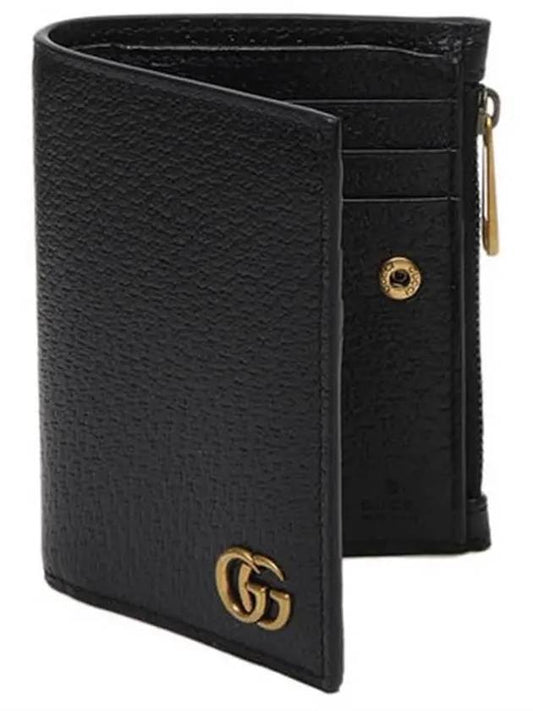 GG Marmont Half Wallet Black - GUCCI - BALAAN 2