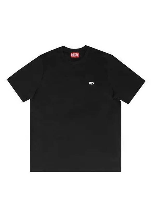 Women's Ovan D Patch Short Sleeve T-Shirt Black - DIESEL - BALAAN 2