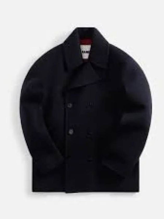 Breasted Wool Double Coat Navy - JIL SANDER - BALAAN 2