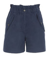 Women's Cotton Casual Shorts Midnight Blue - KENZO - BALAAN 1