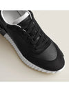 Bouncing Leather Low Top Sneakers Noir - HERMES - BALAAN 5