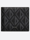 CD Diamond Compact Half Wallet Black - DIOR - BALAAN 1