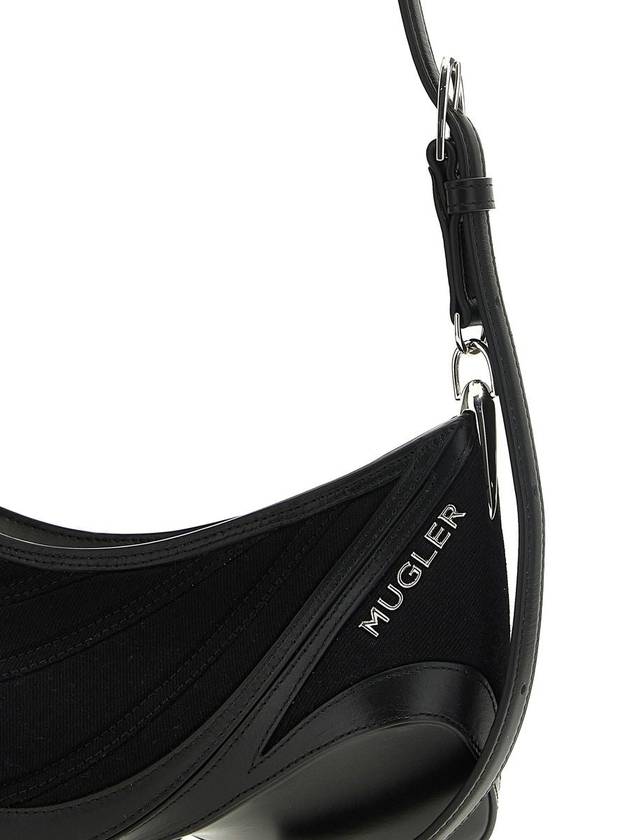 Mugler 'Small Denim Spiral Curve 01' Shoulder Bag - MUGLER - BALAAN 3