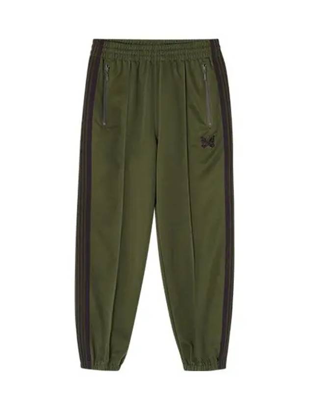 Zipper Poly Smooth Track Pants Olive - NEEDLES - BALAAN 6