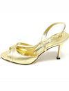 Manolo Blahnik Metallic Gold Leather Strap Heel Women s Sandals 35 - MANOLO BLAHNIK - BALAAN 4