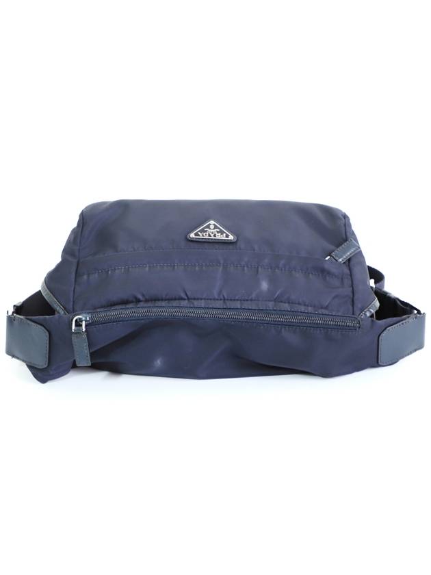 M Re nylon biker bag cross medium navy - PRADA - BALAAN 10