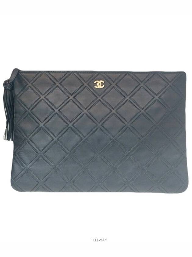 Stitched Tassel Large Clutch Bag No 24 - CHANEL - BALAAN 5