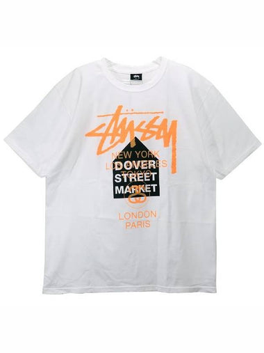 DSM World Tour Fluro TShirt White 3903649 - STUSSY - BALAAN 1