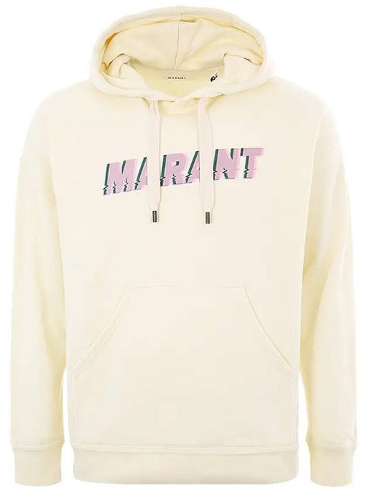 Miley Logo Cotton Hoodie Ivory - ISABEL MARANT - BALAAN 1