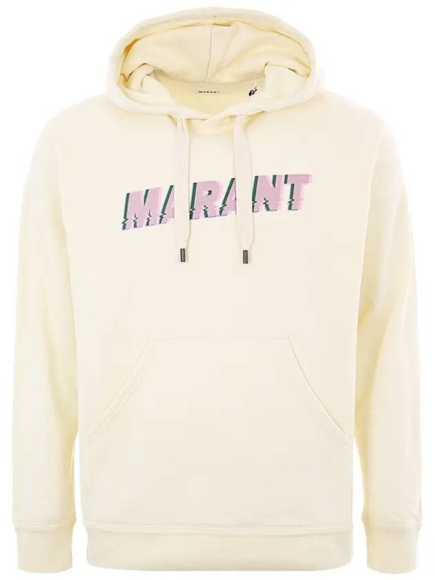 Miley Logo Cotton Hoodie Ivory - ISABEL MARANT - BALAAN 1