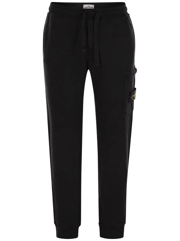 Cotton trousers with drawstring - STONE ISLAND - BALAAN 1