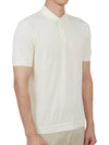 Men's Cotton Polo Shirt Milk - DRUMOHR - BALAAN 4