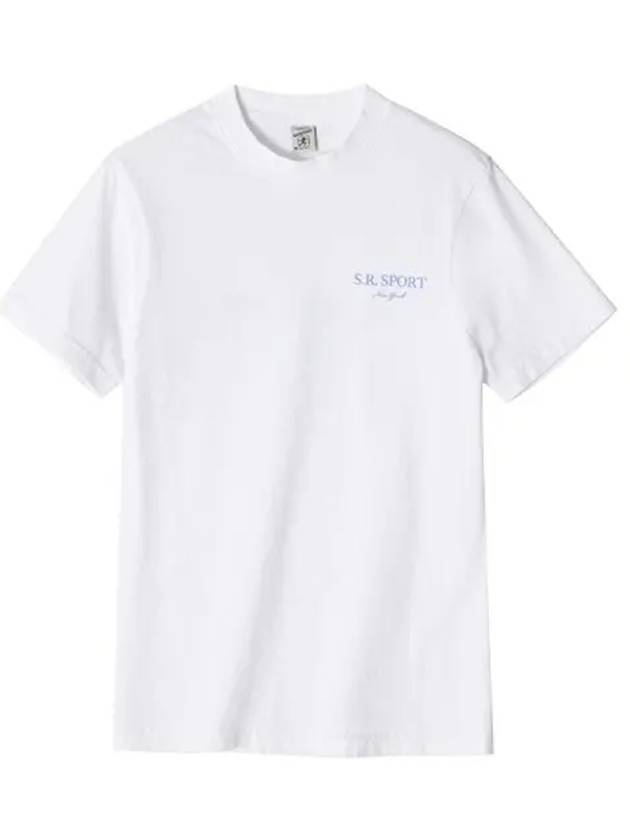 Wimbledon Logo Cotton Short Sleeve T-Shirt White - SPORTY & RICH - BALAAN 6