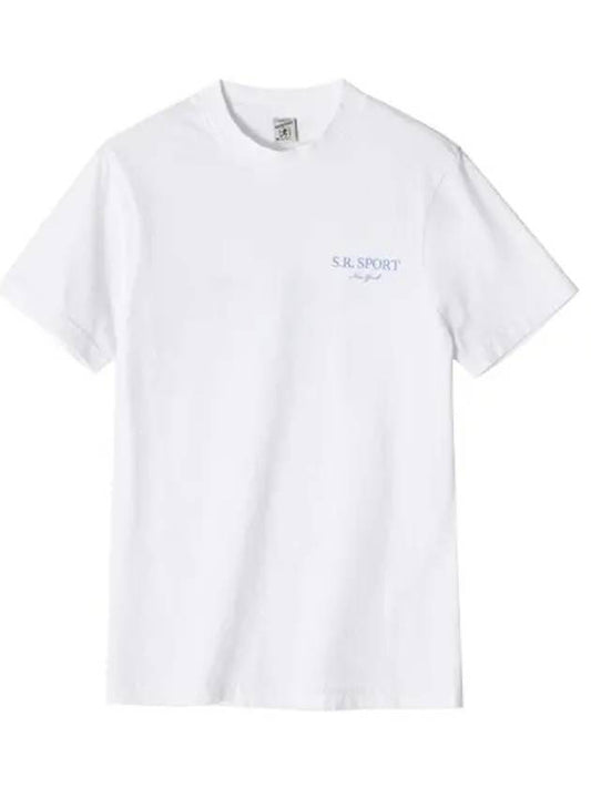 Wimbledon Logo Cotton Short Sleeve T-Shirt White - SPORTY & RICH - BALAAN 2