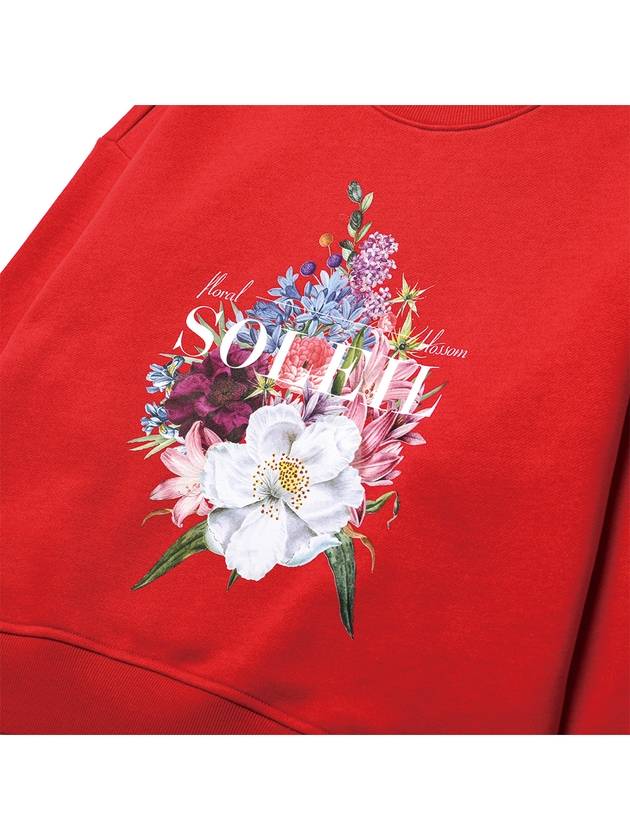 Brushed Options Soleil Blossom Bouquet Sweat Shirts RED - LE SOLEIL MATINEE - BALAAN 3