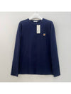 Fox Head Patch Regular Long Sleeve T-Shirt Navy - MAISON KITSUNE - BALAAN 2