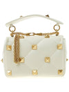 Roman Stud Shoulder Bag Ivory - VALENTINO - BALAAN 4